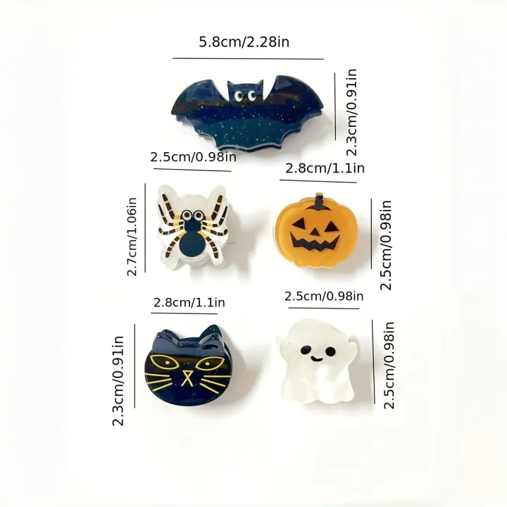 2pcs%20Cute%20Spider,%20Cat,%20Bat%20Mini%20Acrylic%20Hair%20Clips%20-%20Perfect%20for%2014+%20Year%20Olds%20-%20Adorable%20Accessories%20for%20Your%20Hairstyle%20-%20Image%202