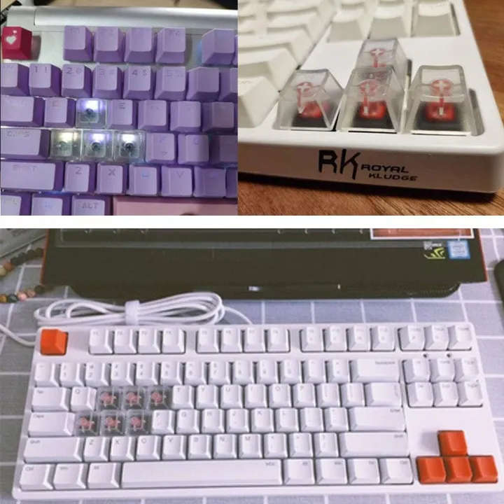 10/20pcs%20Blank%20ABS%20Frosted%20Translucent%201U%20R4%20Keycaps%20for%20Cherry%20MX%20Switches%20Mechanical%20Keyboard%20Replacement%20-%20Image%205