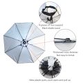 Portable Rain Umbrella Hat Foldable Outdoor Fishing Sunshade Waterproof Fishing Caps Camping Headwear Cap Beach Head Hat 55-95CM. 