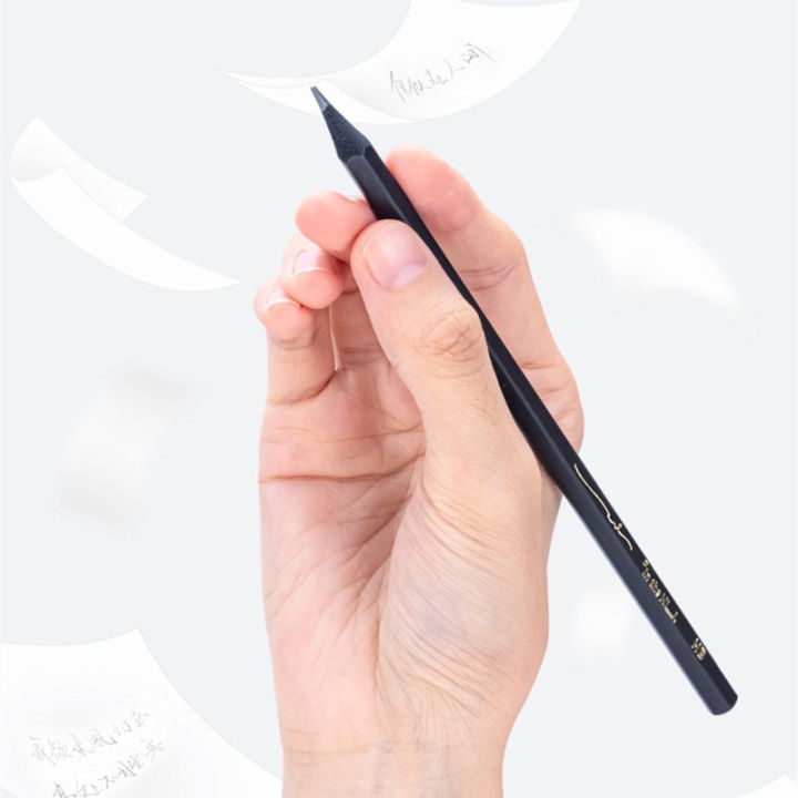 Black%20Wood%20Graphite%20Pencil%20Set%20HB%202B%20Black%20Lead%20Office%20Writing%20Pencil%2010pcs%20Pack%20%20Stationery%20-%20Image%203