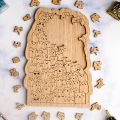 100 Wooden Puzzle Kittens with High Difficulty Level, Perfect for Christmas and Halloween .
