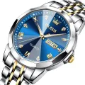 Olives Top Brand Luxury Man Wristwatch Waterproof Luminous Date Week Men Watches Stainless Steel Quartz Men's Watch. 