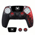 For PS5 Controller Cover Case Anti-Slip Silicone Protective Skin Compatible with PS5 Controller with Thumb Grip Cap Sticker.