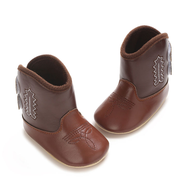 Leather%20Western%20Boots%20Cowboy%20Bootie%20Soft%20Sole%20Non-Slip%20Crib%20Shoes%20for%20Baby%20Infant%20Toddler%20Girls%20Boys%20Newborn%20-%20Image%206