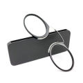 2021 Titanium Mini Reading Glasses Clip Nose Round Optical Glasses With Box Wallet Portable Prescription Eyewear Degree 1 To 3.5. 