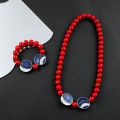 One Piece Portgas D Ace Hats Belt Bracelet Necklace Cosplay Props Role Play Accessories. 