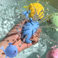 Baby Bath Toys Sponge Water Absorbing Whale Squeezing Stress Relief Toys Summer Swimming Play Water Toy for Children Squishy Kid. 
