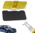 Day/Night 2 in 1 Polarized Car Sun Visor Extender Anti-Glare UV Protection Clip-On Shield for Auto Safety Driving.