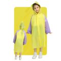 New Non-disposable Children's Full-body Raincoat Primary School Students One-piece Thickened Raincoat EVA Children's Raincoat.