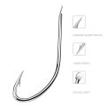 100pcs/box Iseama Circle Carp Fishing Hook Size 1# To14# Japan Fishhook hooks Fishhook Single Jig Hook Tool Pech.