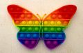 POP Bubble Squeeze Sensory Fidget Toy Pop It Figit Toy Fidget Toys Special Needs Stress Reliever, Push Bubble Gadgets - Rainbow Butterfly. 
