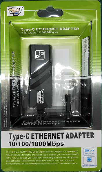 High Speed Adapter Hi-Speed Type C to 10/100/1000 Gigabit Ethernet Adapter Free Drive Fast ...