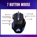 RGB Mouse Gaming Design X1 Wired RGB Gaming Mouse 7 Buttons With DPI Button And Braided Cable Computer Mice Gaming PC Laptop.