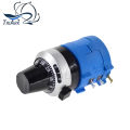 1Set 3590S Precision Multiturn 10k (1PCS Potentiometer 10 Ring Adjustable Resistor+1PCS Turns Counting Dial Rotary 6.35mm Knob). 