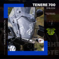 Motorcycle Accessories Acrylic Headlight Protector Light Cover Protective Guard For YAMAHA Tenere 700 Tenere700 XT700Z 2019-2024. 