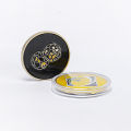 1 side pick football training referee side toss Football match Hard metal side coins football AIDS.
