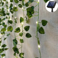 2M 20 LED Green Leaf String Light Garden Lights New Year Decorations String Lamp Wedding Thanksgiving Christmas Decoration. 