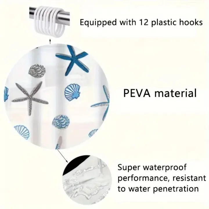 1pc%20With%20Pattern%20Shower%20Curtain%20PEVA%20Waterproof%20Shower%20Curtain%20Bathroom%20Partition%20Curtain%20Bathroom%20Decoration%20Accessories%20-%20Image%203