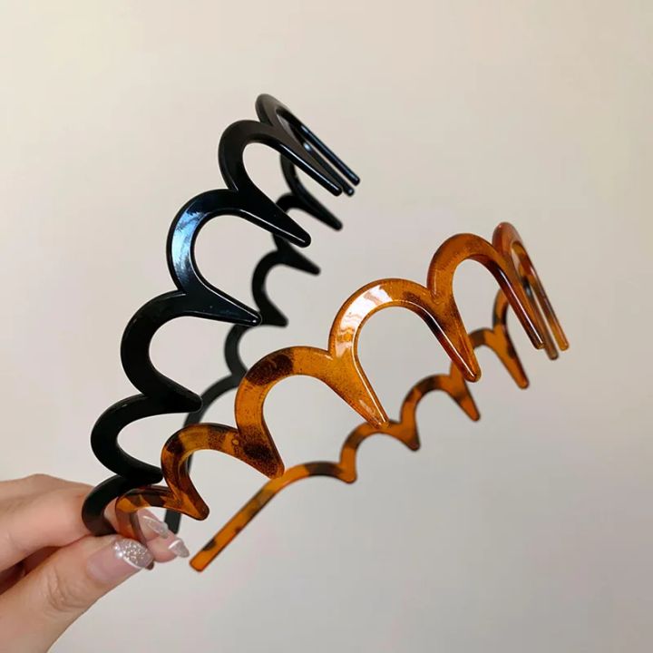 Brown%20Resin%20Wave%20Toothed%20Headband%20for%20Women%20High%20Skull%20Top%20Korean%20Zigzag%20Hair%20Comb%20Notched%20Hairband%20Hair%20Accessories%20-%20Image%204