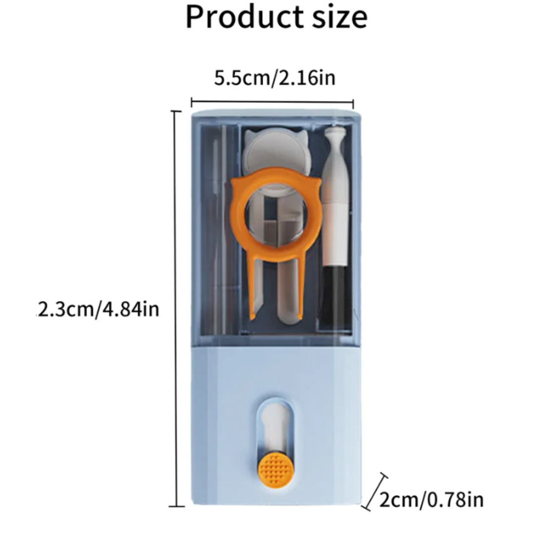 Keyboard & Earphone Cleaning Kit - Brush, Keycap Puller, and Cleaning Pen for Headsets and Keyboards