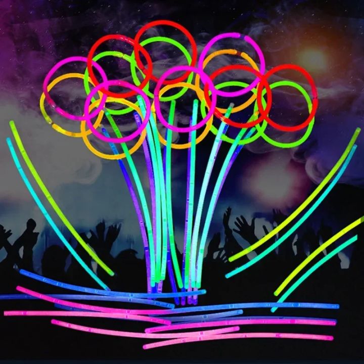 1-300Pcs%20Fluorescence%20Sticks%20Party%20Multicolor%20Glowing%20Stick%20Bright%20Colorful%20Light%20Bright%20Bendable%20Glow%20Bracelet%20Party%20Supplies%20-%20Image%203