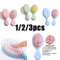 1-3pc Mini Air Cushion Hair Brush Portable Detangler Massager Anti Static Air Bag Hair Comb Wet Dry Hairbrush Salon Styling Tool. 