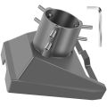 Starlink Gen 3 Pipe Adapter Mounting Kit Aluminum Alloy Starlink Pole Roof Bracket Mount Plate Base for 1-2 Inch Pole.