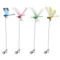 3D Dragonfly Clips Decorative Bug Repellent Simulation Dragonfly Clip Outdoor Garden Dragonfly Decor for Garden Terrace Balcony. 