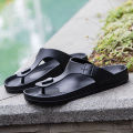 2026 New Summer Flip-flops for Men, Anti-slip, Trendy and Casual Solid-color Beach Shoes. 