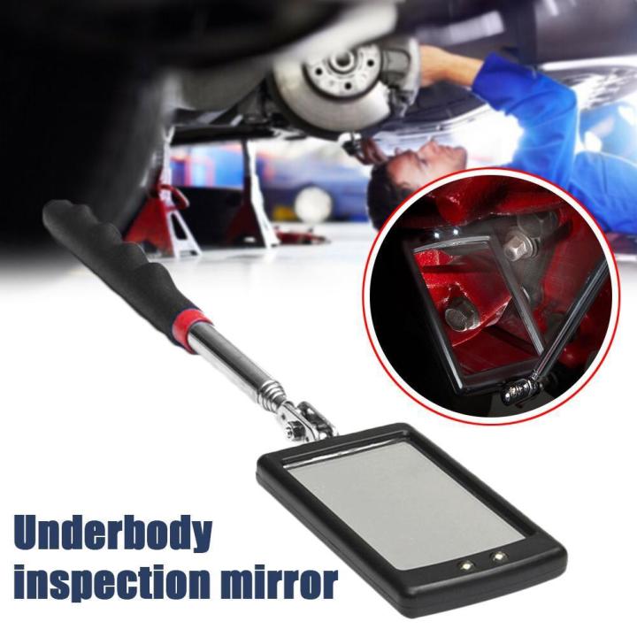 Detection Folding Mirror 360° Rotating Reflector Universal Auto Repair Tool Accessory Telescopic Bottom Inspection Mirror