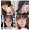 Fashion Style Women's Eyeglasses Oval Shape Blue Light Blocking Women's Frame Glasses Popular Stylish Girls Glass. 