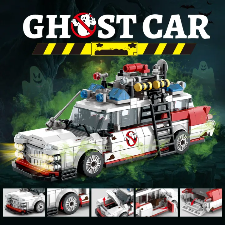 MOC%20Creative%20Ghostbusters%20ECTO-1%20Vehicle%20Technical%20Building%20Blocks%20Racing%20Car%20Model%20Car%20Assembly%20Bricks%20%20for%20Kids%20-%20Image%202