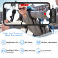 4 in1 Professional Wireless Lavalier Microphone for Interviews Video Podcast for iPhone/iPad/Android/Smartphone/Camera/Computer. 