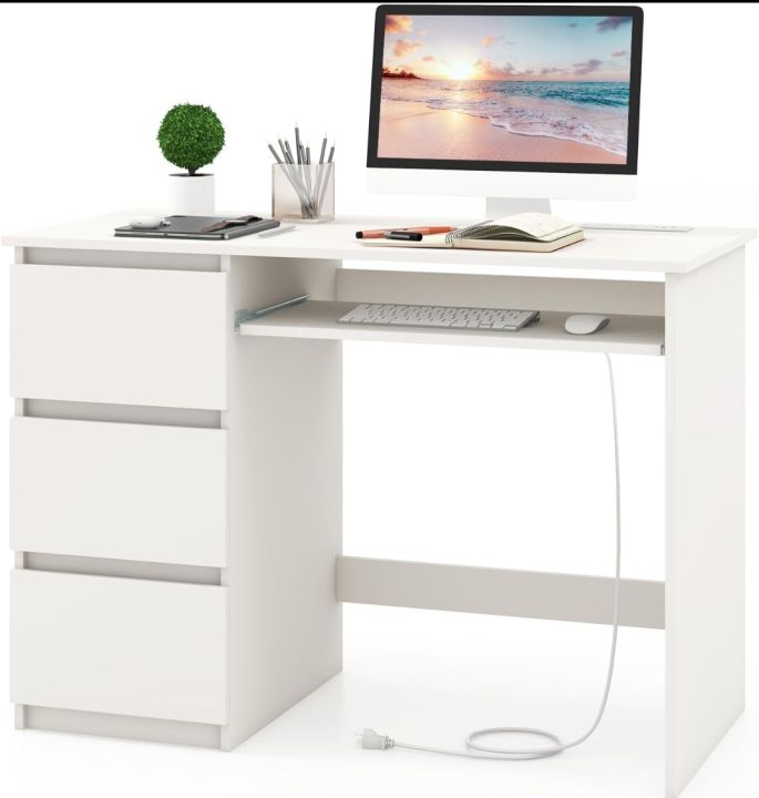 Eson's%20Computer%20Desk%20with%20Drawers%20and%20Hutch,%20Wooden%20Student%20Desk%20for%20Small%20Space,%20Home%20Office%20Desk%20Writing%20Table%20for%20Bedroom%20-%20Image%203
