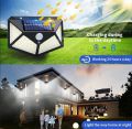 Solar light 100 LED solar lamp motion detector outdoor flood sensor spotlight. 