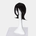 Hot Kuchiki Rukia Cosplay Wig Black Short Curly Heat Resistant Synthetic Hair Halloween Costume Anime Party Wigs. 