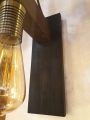 Wood Wall Lamp, Wood Bulb Holder, Light E-27 bulb holder. 