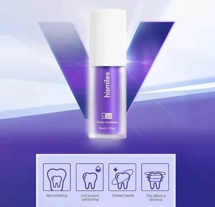 HiSmile%20Kit%20Purple%20Whitening%20Toothpaste%20%E2%80%93%20Instant%20Brightening%20Formula%2030%20ml%20-%20Image%202