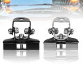 2pcs Stainless Steel Universal Car Auto A-Pillar Hood LED Work Light Bracket Holder Clamp Engine Cover Lamp Bar Mounting Clamp.