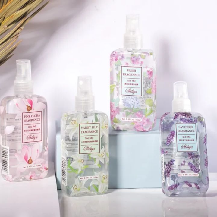 Shiliya Body Mist Collection (Pink Flora, Valley Lily, Fresh Fragrance, Lavender)