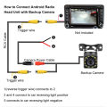 GreenYi Car Rear View Camera IR Night Vision Reversing Auto Parking Vehicle Cam CCD Waterproof HD Video Support Monitor. 