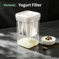 Greek Yogurt Maker 1100ML Multi Purpose Yogurt Strainer Container – Labneh Soft Cheese & Hung Curd Maker with Fine Mesh Strainer Filter & Lid – BPA Free Food Grade Yogurt Draining Bowl for Thick Creamy Yogurt. 