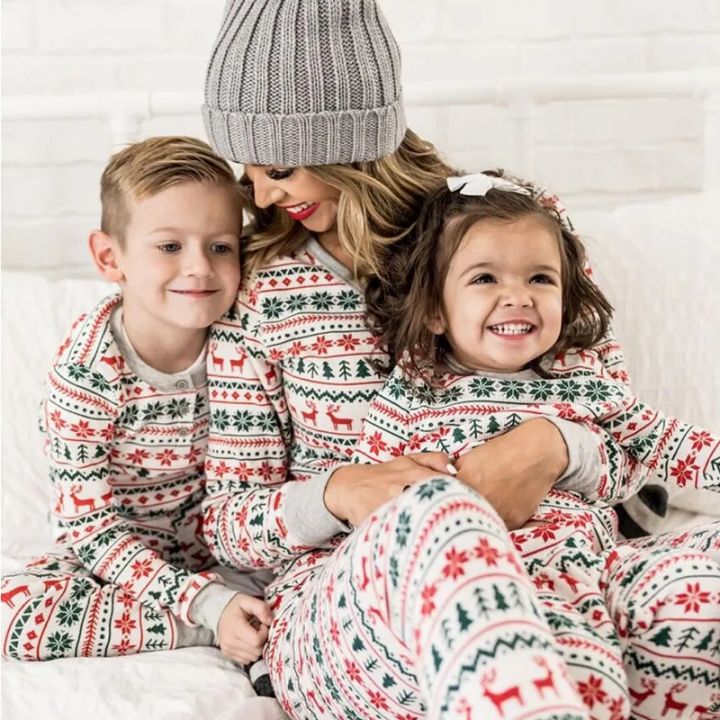 2023%20%20Family%20Matching%20Pajamas%20New%20Year%20Xmas%20Father%20Mother%20Kids%20Baby%20Clothes%20Set%20Dad%20Mom%20And%20Daughter%20Son%20Pyjamas%20Outfit%20-%20Image%202