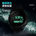 LASHIDA Wind Multi-Functional Simple Round Electronic Watch Watch Sports Men and Women Middle School Students Trend Couple LCD. 