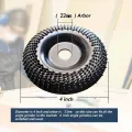 Grinder Wheel Disc 4 Inch Wood Shaping Wheel Wood Grinding Shaping Disk For Angle Grinders Power Tools. 