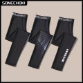 SONECHOKI Compression Pant Men Training Gym Leggings Dry Fit Running Tights Fitness Basketball Jogging Workout Trouser Polyester.