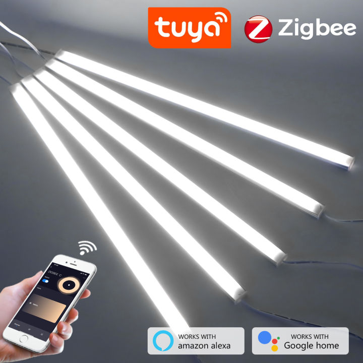 Smart TUYA Zigbee 3.0 LED Bar Light Tandem Connection Dimmable APP Voice Control Work With Zigbee Hub Gateway Alexa  Home lightify