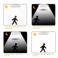 Motion Sensor Ceiling Lamp 15w 20w 30w 40w PIR Motion Detector Modern Ceiling Lighting For Corridor Garage Stair Balcony 220V. 