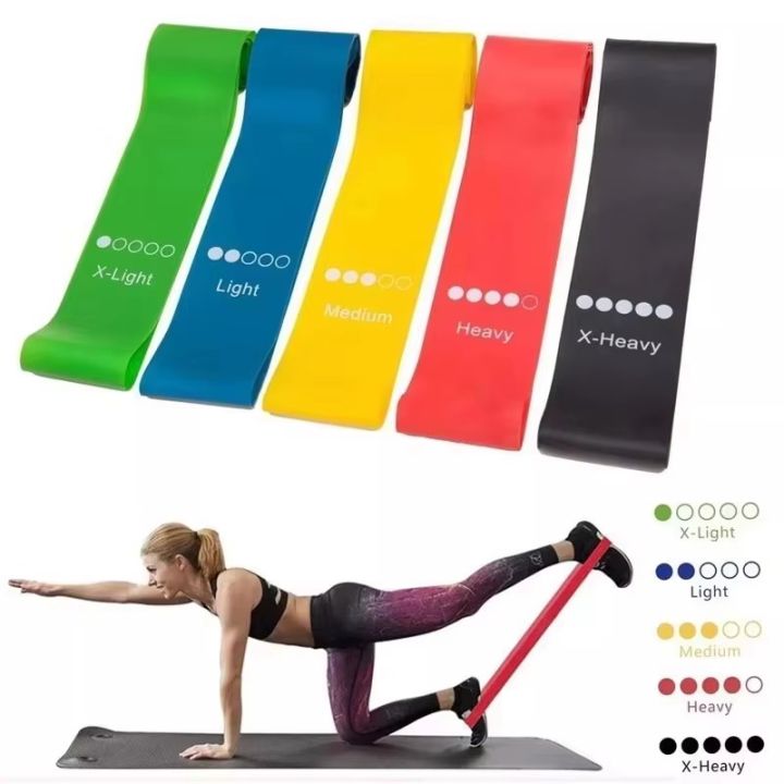 1-10Pcs Portable Fitness Equipment, Rubber Resistance Band, Yoga Gym, Elastic Gum Strength, Pilates, Crossfit Women'S Exercise