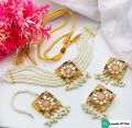 New Arrival🔥🔥🔥
Fancy Beautiful NAURATAN Pearls Choker Set With Earings And Tika😍😍😍
Best Quality✔️. 